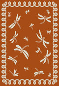 Terrace Dragonfly Terracotta Rug