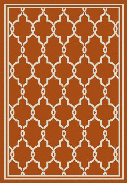 Terrace Spanish Tile Terracotta Rug