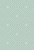 Terrace Large Diamond Aqua Rug