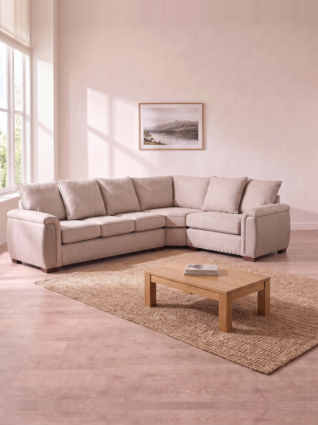 Rutland 3 Corner 1 Sofa – in a living room