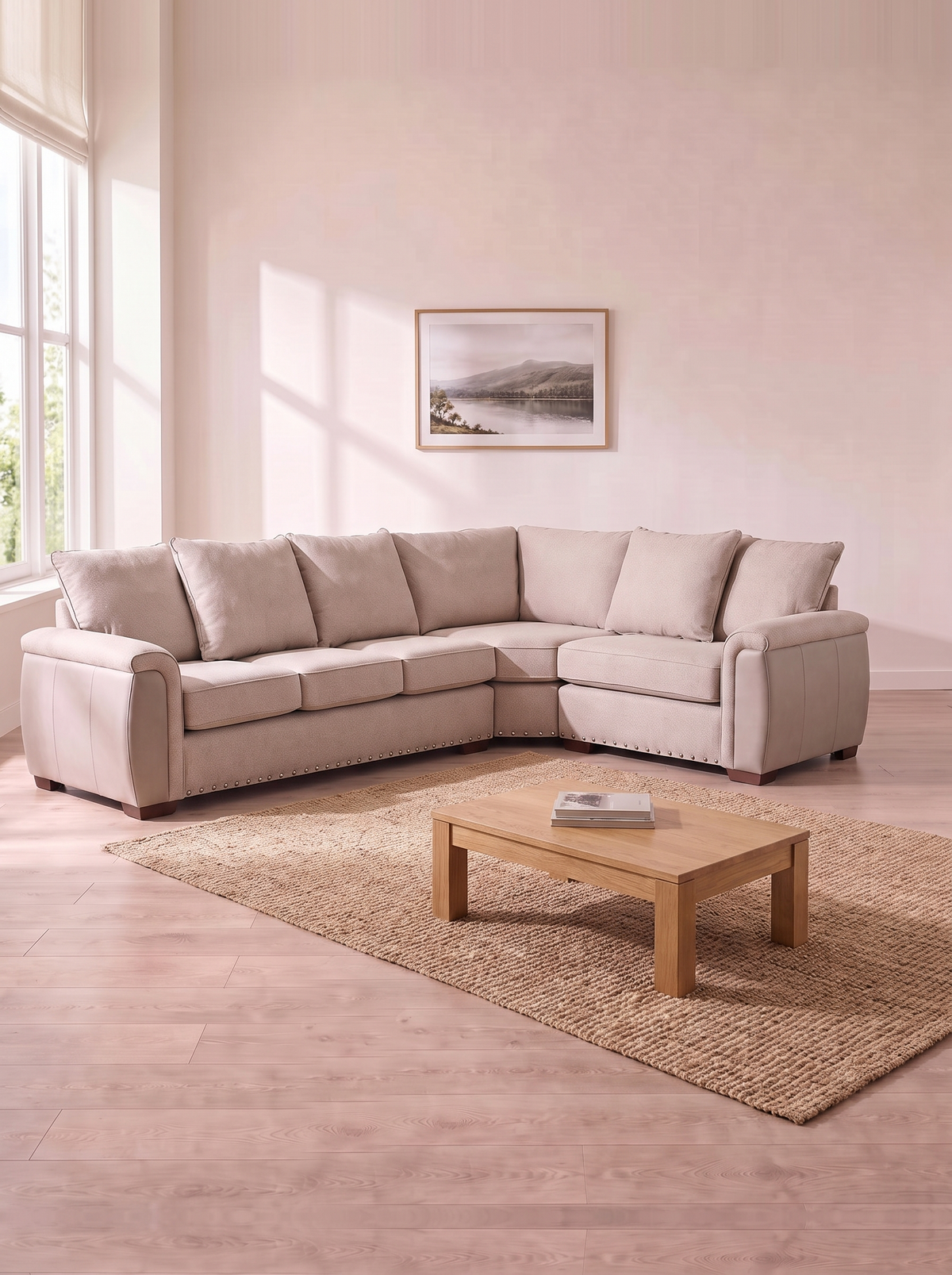 Rutland 3 Corner 1 Sofa – in a living room