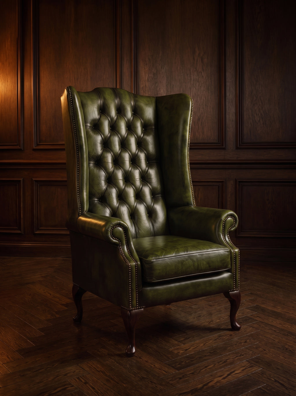 Springbank Chesterfield Chair – hero three-quarter view