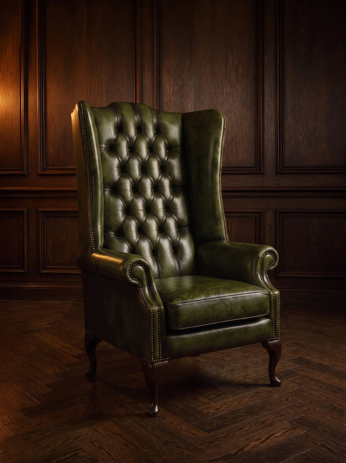 Springbank Chesterfield Chair – hero three-quarter view