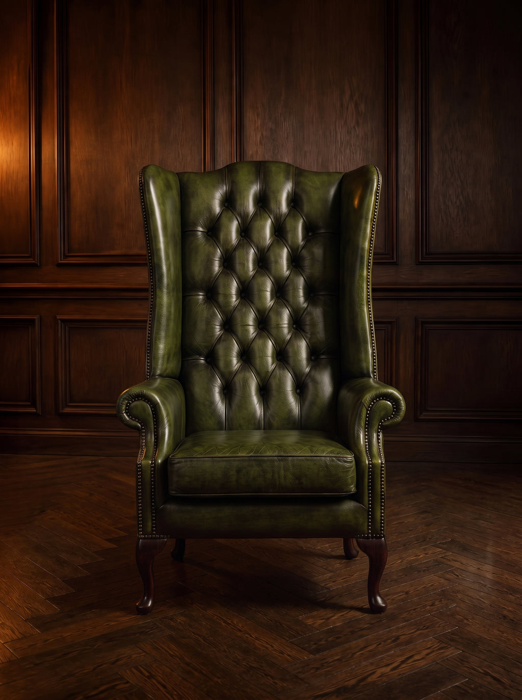 Springbank Chesterfield Chair – front view