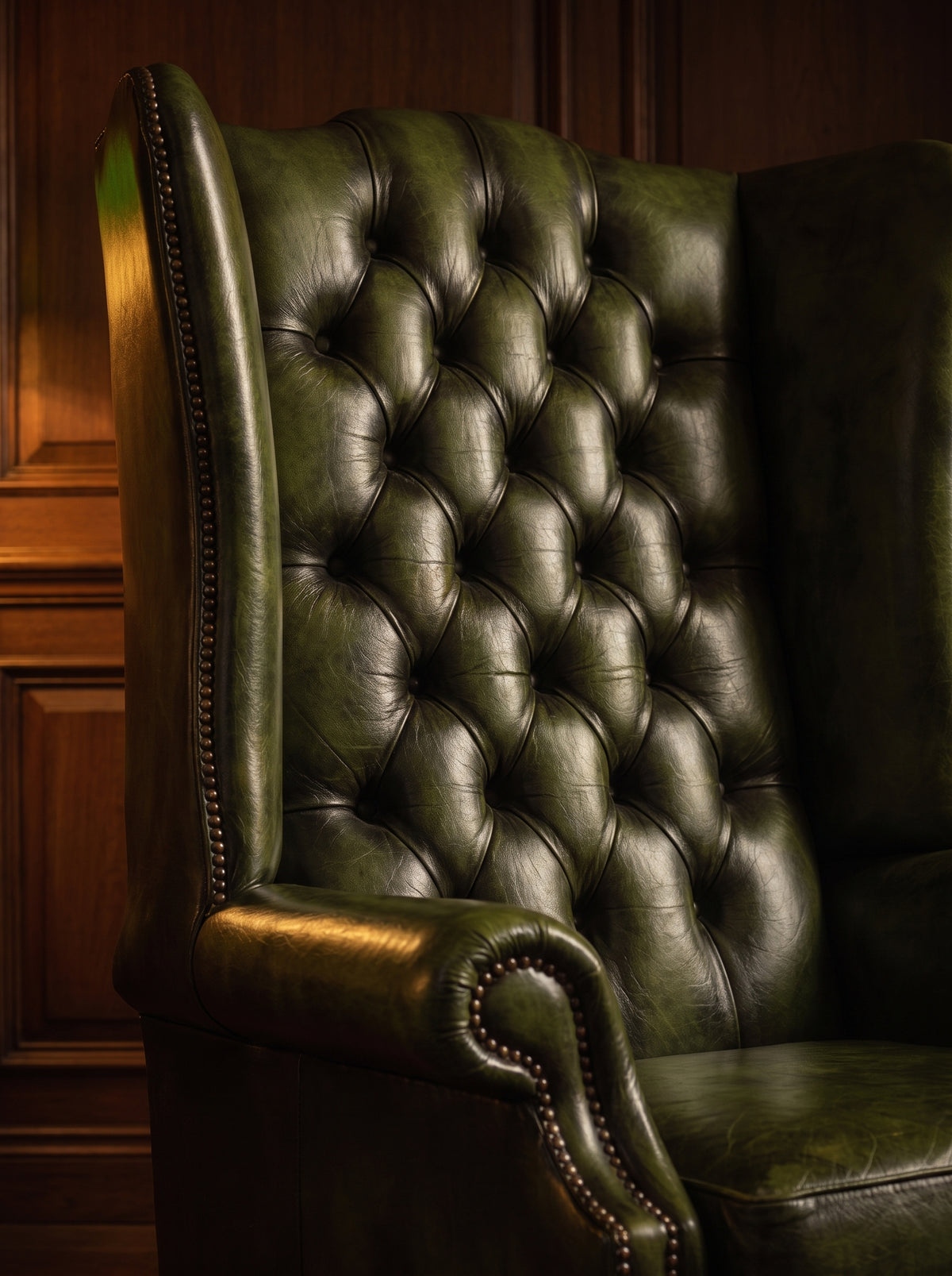 Springbank Chesterfield Chair – buttoning detail