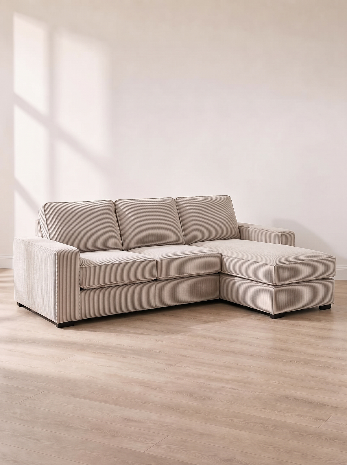 Squared Italian Sofa Bed – hero three-quarter view