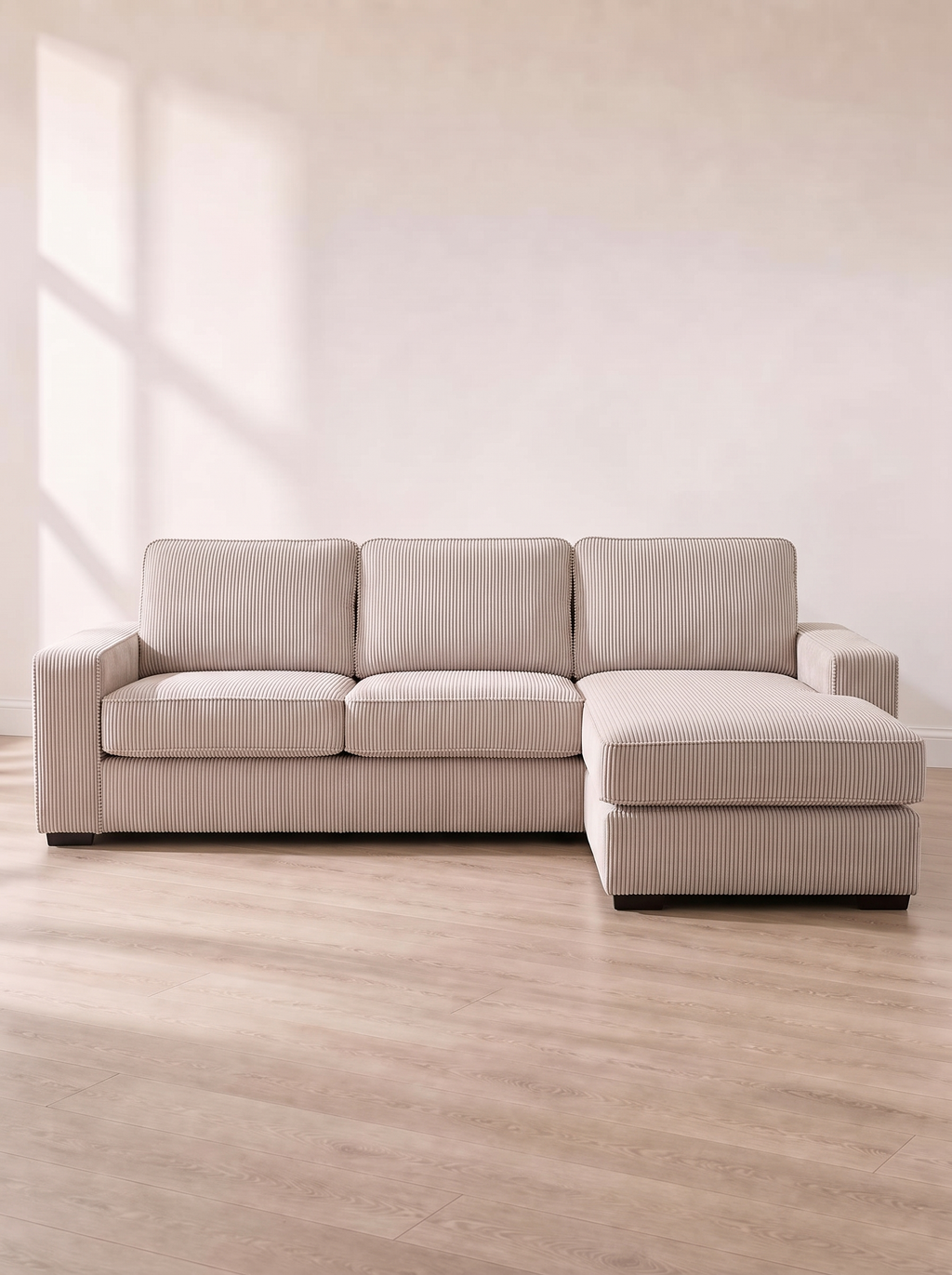 Squared Italian Sofa Bed – front view