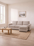 Squared Italian Sofa Bed – in a living room