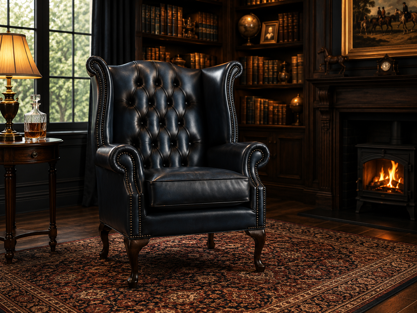 Talisker Scroll Wing Chair