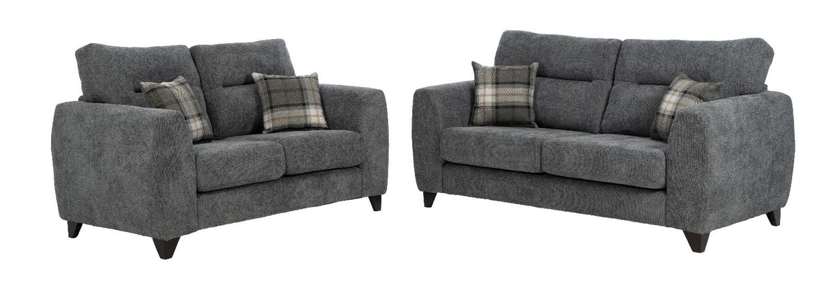 Viena 3 seater and 2 seater sofa in Tilda Slate