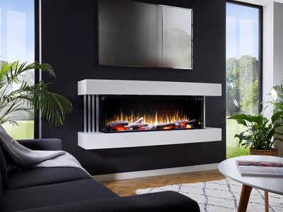 Nevis Deep - Wall Mounted (i1250D) Smooth White c/w Silver 1700mm (67”)